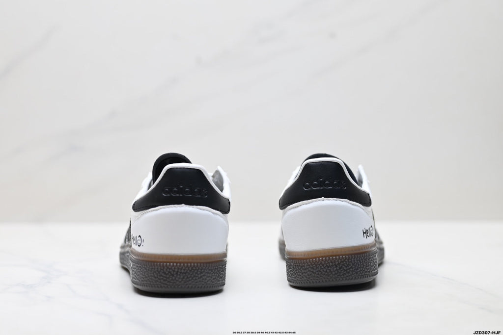 Exclusive Adidas Originals Spezial White Black Gum Leather Sneakers — EU 36 / US M4 / W5.5 / 23CM — Alternate View 9