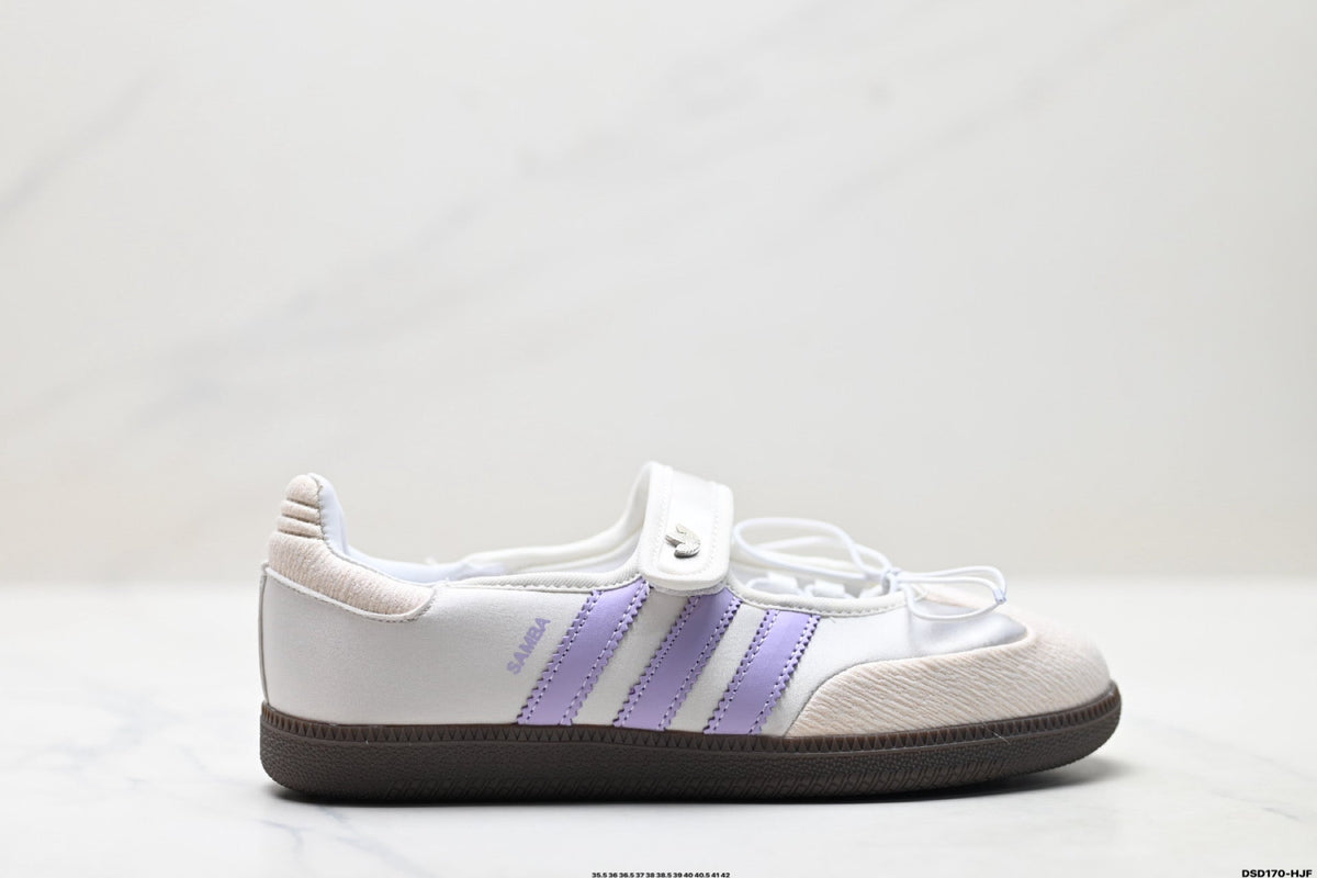 Exclusive Adidas Originals Samba Mary Jane Sneakers for Women — Pink White Gum — Size EU 35.5 / US M3.5 / W5 / 22.5CM — Top View