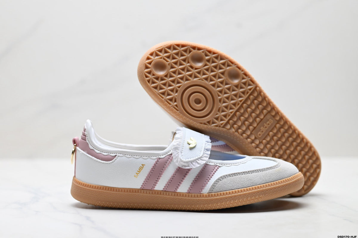 Exclusive Adidas Originals Samba Mary Jane Sneakers for Women — Pink White Gum — Size EU 35.5 / US M3.5 / W5 / 22.5CM — Alternate View 7