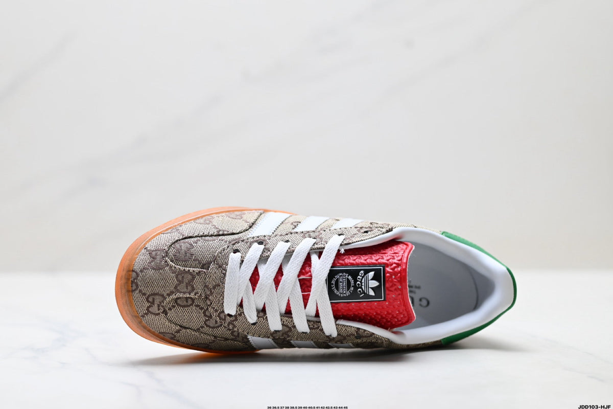 Exclusive Adidas Originals Samba GG Monogram Brown Sneakers — EU 36 / US M4 / W5.5 / 23CM — Alternate View 7