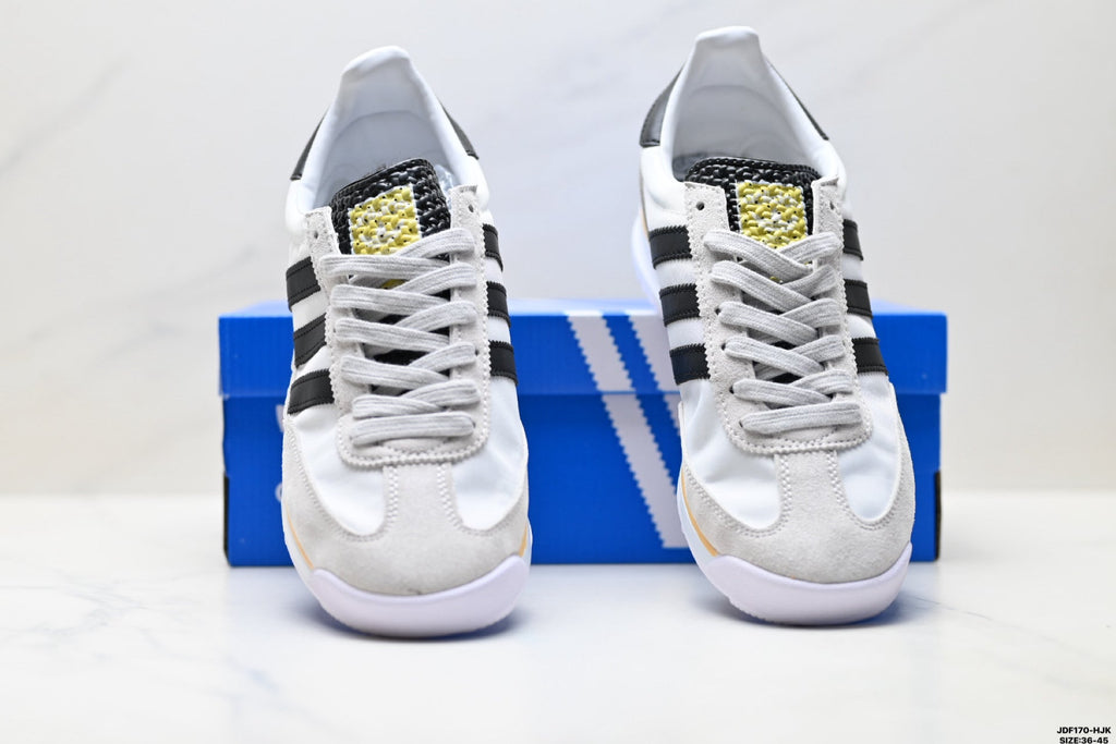 Exclusive Adidas SL 72 White Black Retro Sneakers — EU 36 / US M4 / W5.5 / 23CM — Detail View