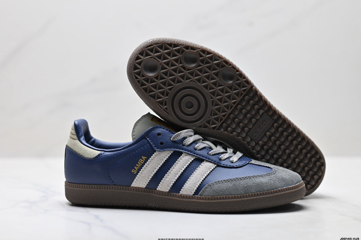 Exclusive Adidas Retro Low Top Sneakers | Classic Football Style Casual Shoes — EU 36 / US M4 / W5.5 / 23CM — Back View