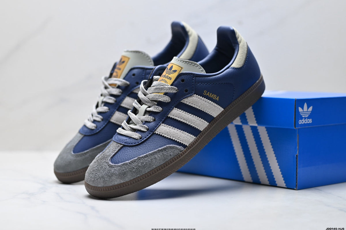 Exclusive Adidas Retro Low Top Sneakers | Classic Football Style Casual Shoes — EU 36 / US M4 / W5.5 / 23CM — Side View