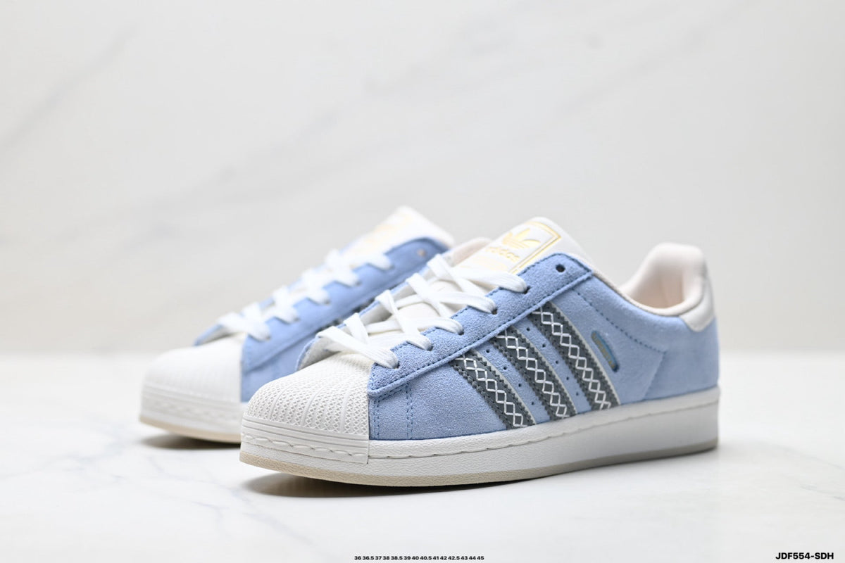 Exclusive Adidas Originals Superstar Classic Shell Toe Sneakers — EU 36 / US M4 / W5.5 / 23CM — Top View