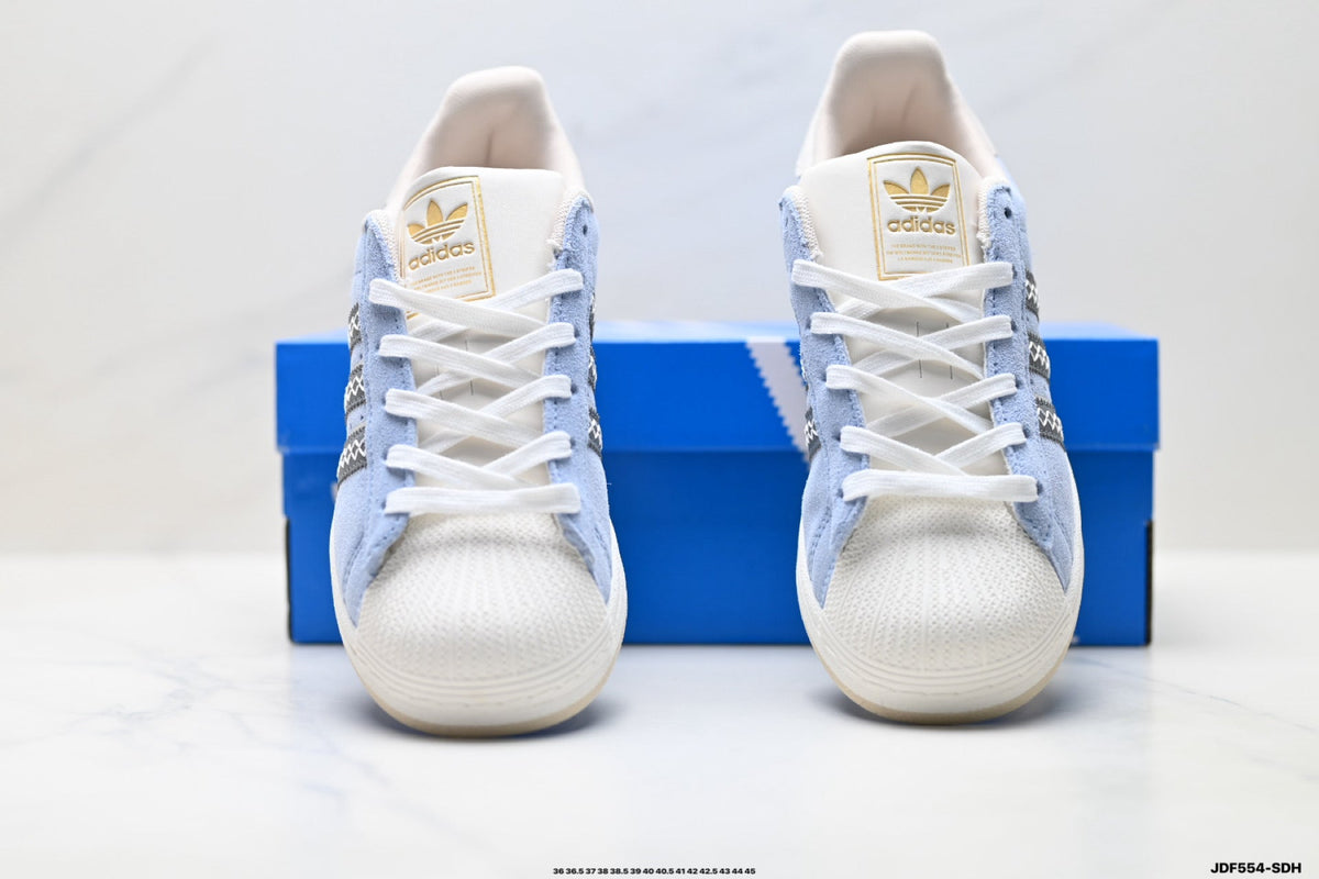 Exclusive Adidas Originals Superstar Classic Shell Toe Sneakers — EU 36 / US M4 / W5.5 / 23CM — Detail View
