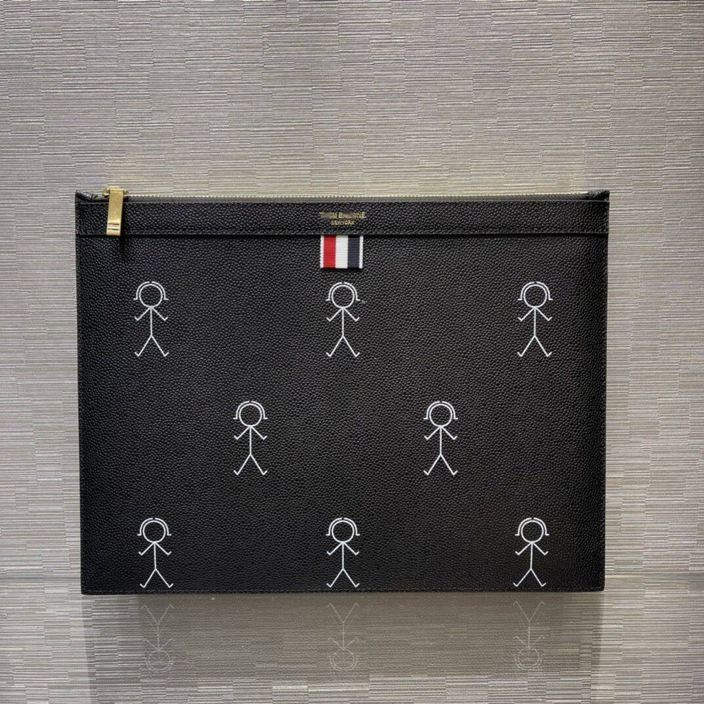 Exclusive 2025 Top-grade cowhide clutch — Large 33CM*25CM — Side View