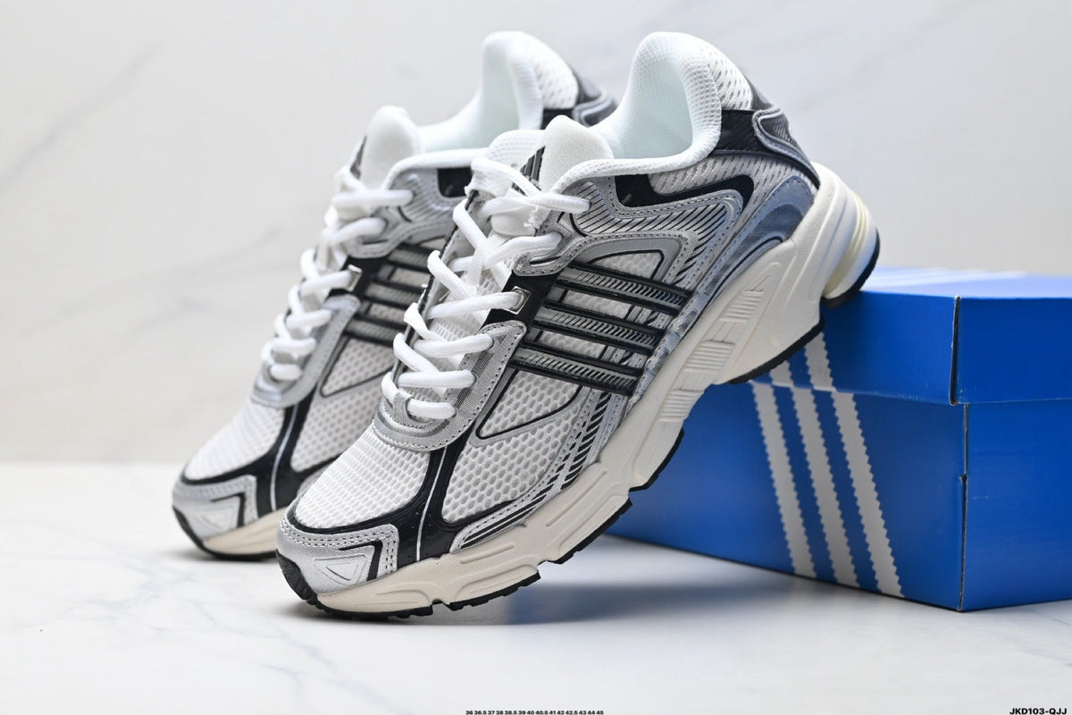 Exclusive Adidas K81801550 Unisex Running Shoes #12 — White/Grey/Red — Size EU 36 / US M4 / W5.5 / 23CM — Alternate View 7