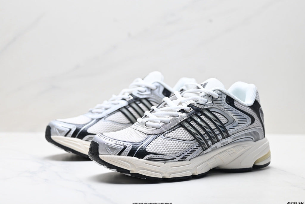 Exclusive Adidas K81801550 Unisex Running Shoes #12 — White/Grey/Red — Size EU 36 / US M4 / W5.5 / 23CM — Alternate View 11