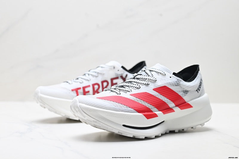 Exclusive Adidas K81801650 Men's Running Shoes #4 — White/Red — Size EU 40 / US M7 / W8.5 / 25CM — Alternate View 7