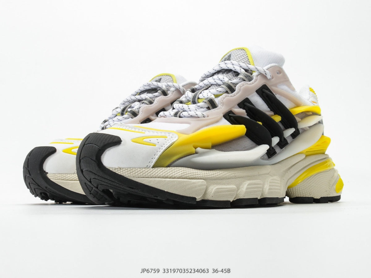 Exclusive Adidas KK01650 Unisex Dad Sneakers — White/Blue/Black — Size EU 36 / US M4 / W5.5 / 23CM — Alternate View 10