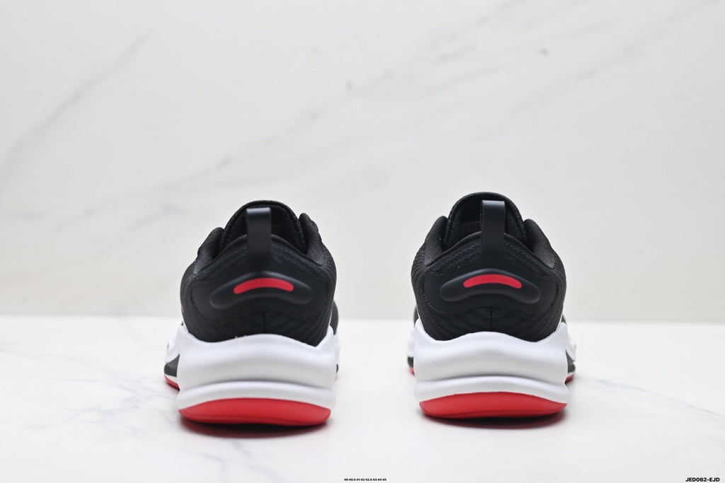 Exclusive Adidas K81801550 Men's Running Shoes #7 — Black/Red — Size EU 40 / US M7 / W8.5 / 25CM — Top View