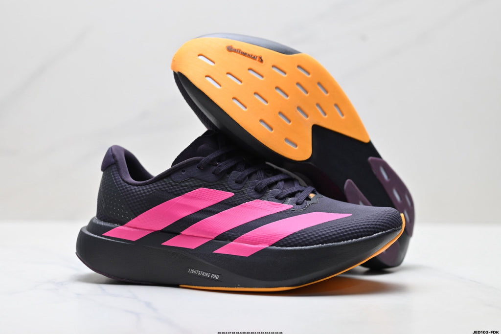 Exclusive Adidas K81801550 Unisex Running Shoes #10 — White/Black/Gold — Size EU 36 / US M4 / W5.5 / 23CM — Alternate View 10