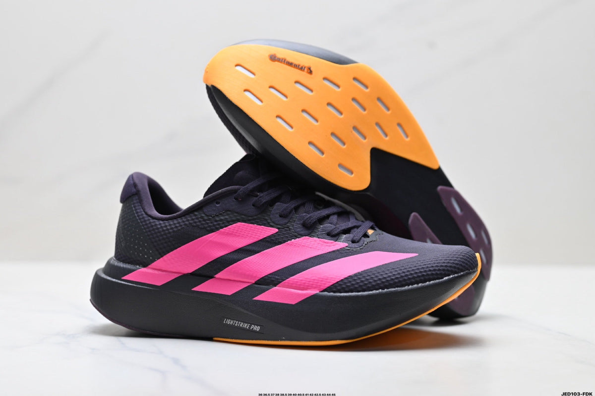 Exclusive Adidas K81801550 Unisex Running Shoes #10 — White/Black/Gold — Size EU 36 / US M4 / W5.5 / 23CM — Alternate View 10
