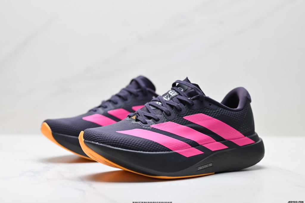 Exclusive Adidas K81801550 Unisex Running Shoes #10 — White/Black/Gold — Size EU 36 / US M4 / W5.5 / 23CM — Alternate View 11