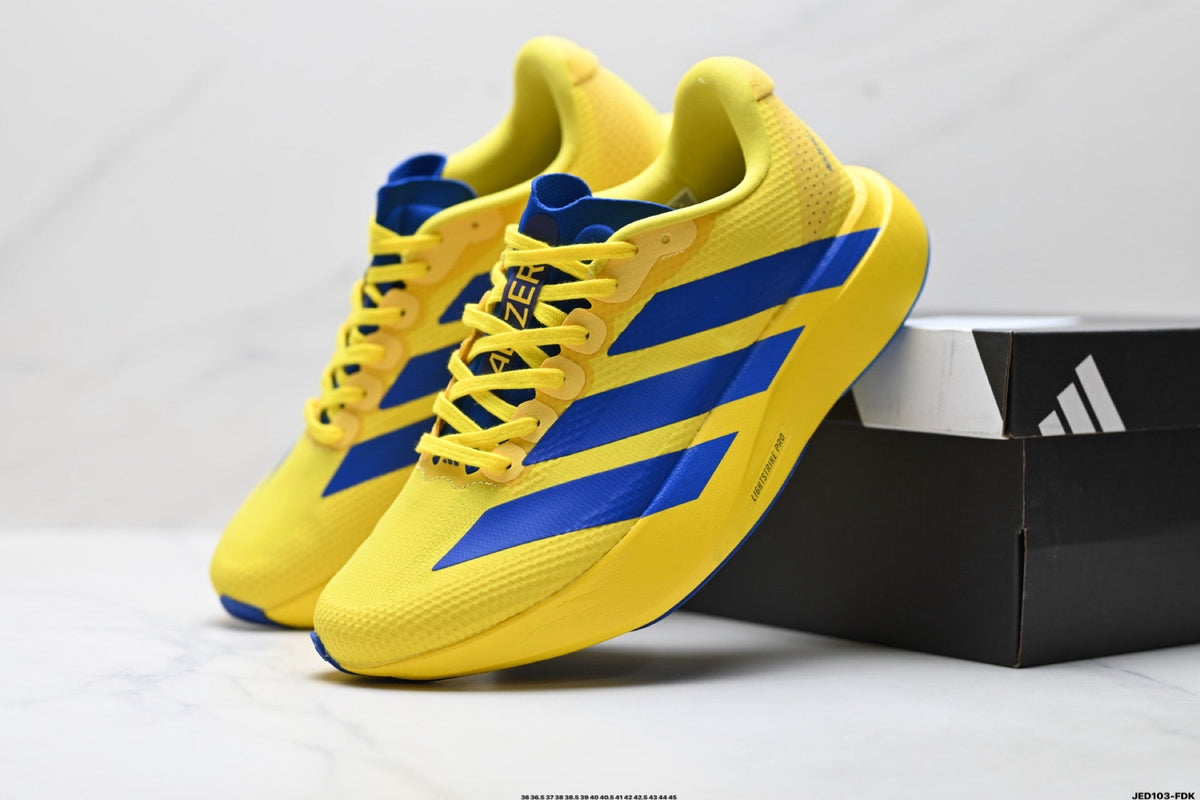 Exclusive Adidas K81801550 Unisex Running Shoes #10 — White/Black/Gold — Size EU 36 / US M4 / W5.5 / 23CM — Alternate View 14