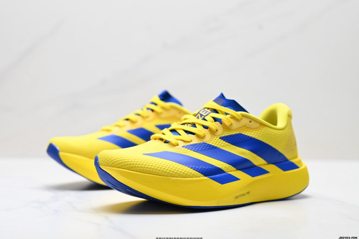 Exclusive Adidas K81801550 Unisex Running Shoes #10 — White/Black/Gold — Size EU 36 / US M4 / W5.5 / 23CM — Alternate View 18