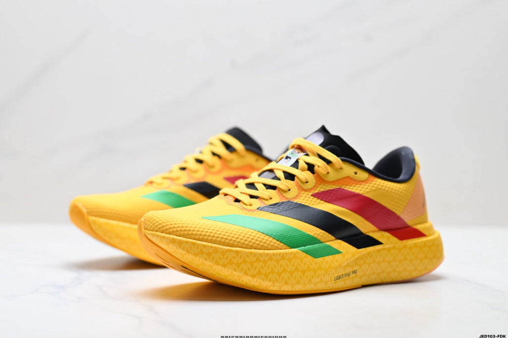 Exclusive Adidas K81801550 Unisex Running Shoes #10 — White/Black/Gold — Size EU 36 / US M4 / W5.5 / 23CM — Alternate View 23