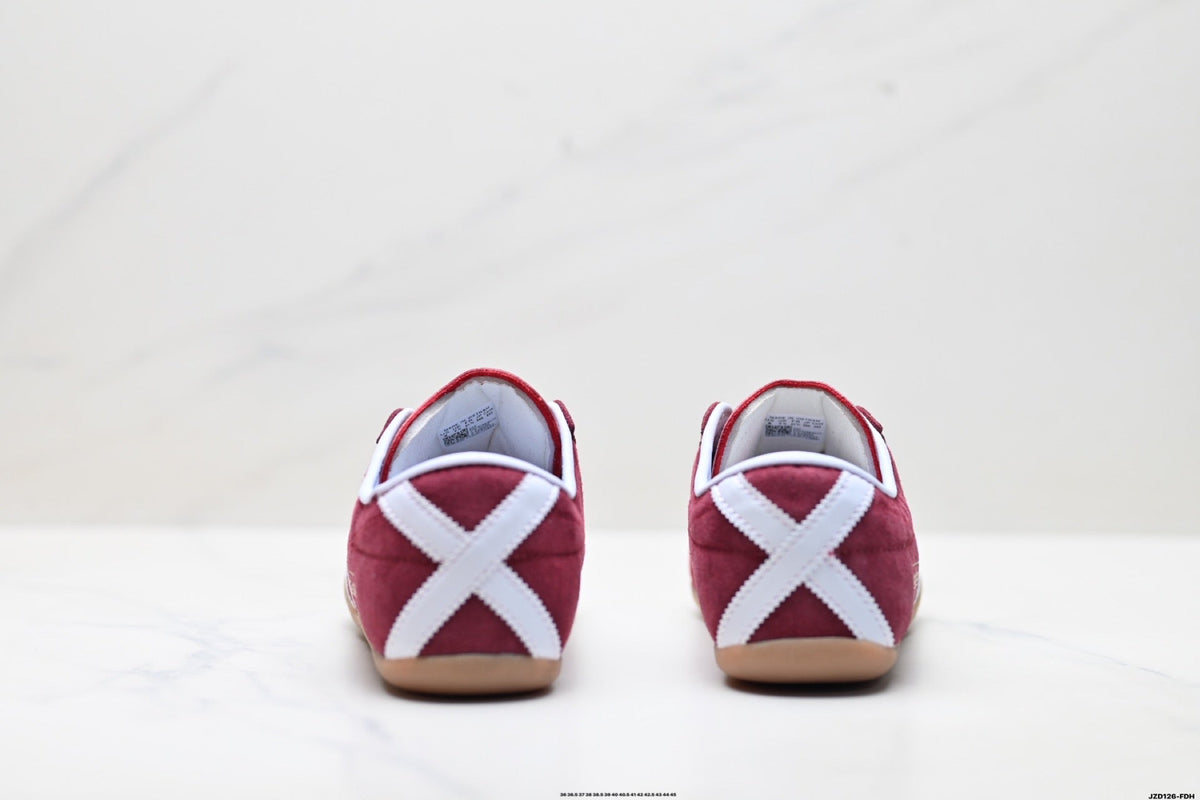 Exclusive Adidas K81801450 Unisex Casual Sneakers #4 — Burgundy — Size EU 36 / US M4 / W5.5 / 23CM — Top View