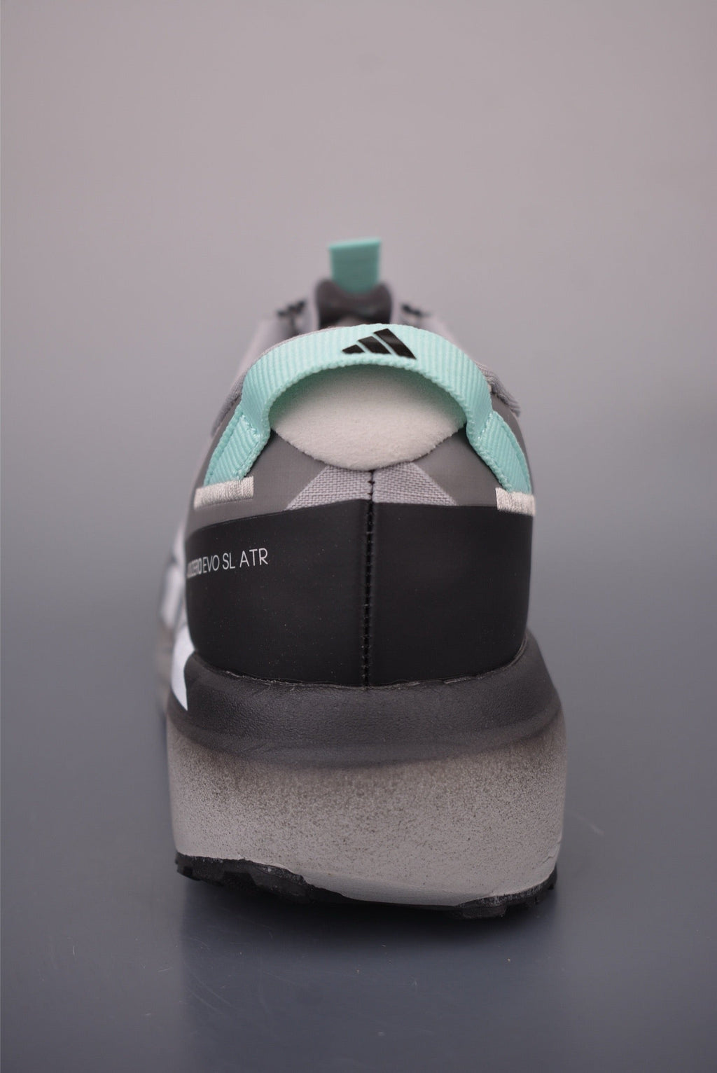 Exclusive Adidas KK01650 Unisex Running Shoes — Grey/White — Size EU 36 / US M4 / W5.5 / 23CM — Back View
