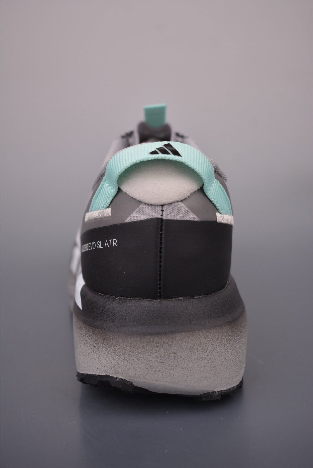 Exclusive Adidas KK01650 Unisex Running Shoes — Grey/White — Size EU 36 / US M4 / W5.5 / 23CM — Back View