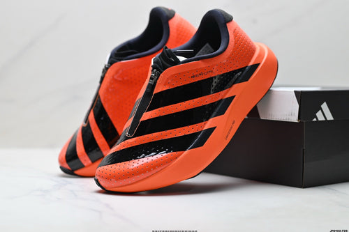 Exclusive Adidas K81801650 Unisex Running Shoes #6 — Black/Orange — Size EU 36 / US M4 / W5.5 / 23CM — Side View
