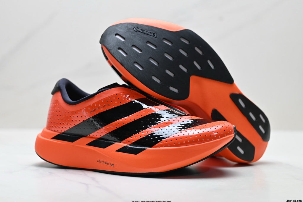Exclusive Adidas K81801650 Unisex Running Shoes #6 — Black/Orange — Size EU 36 / US M4 / W5.5 / 23CM — Detail View