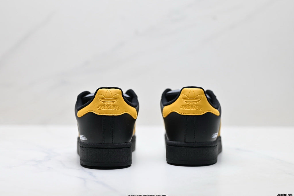 Exclusive Adidas K81801450 Unisex Shell-Toe Sneakers — Black/White — Size EU 36 / US M4 / W5.5 / 23CM — Alternate View 9