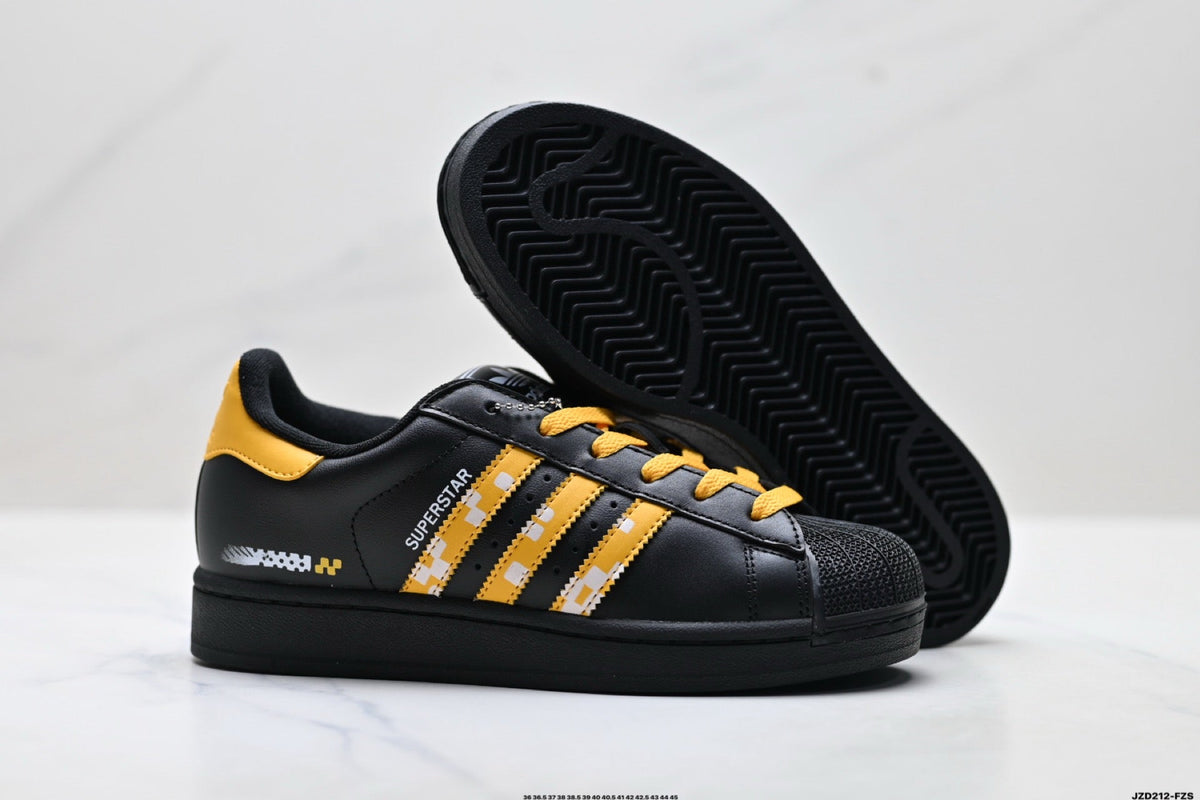 Exclusive Adidas K81801450 Unisex Shell-Toe Sneakers — Black/White — Size EU 36 / US M4 / W5.5 / 23CM — Alternate View 10