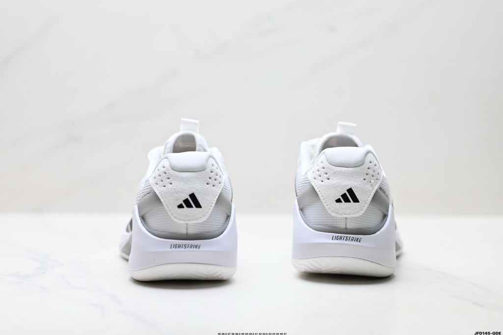 Exclusive Adidas K81801650 Unisex Running Shoes #5 — White/Black — Size EU 36 / US M4 / W5.5 / 23CM — Top View