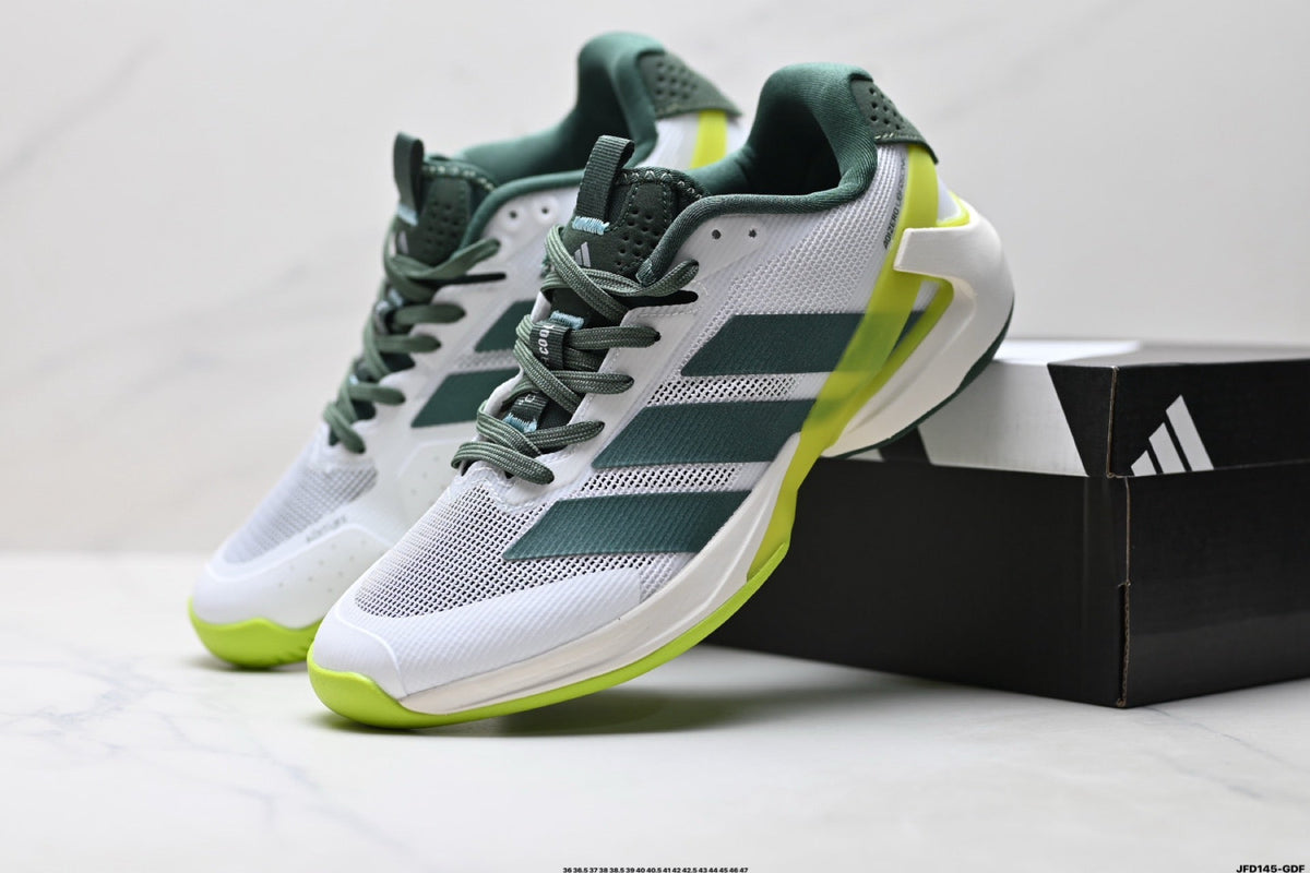 Exclusive Adidas K81801650 Unisex Running Shoes #4 — White/Green — Size EU 36 / US M4 / W5.5 / 23CM — Side View