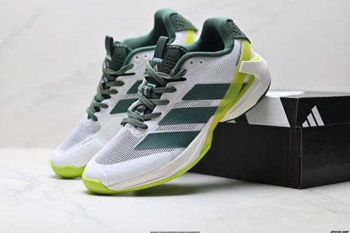 Exclusive Adidas K81801650 Unisex Running Shoes #4 — White/Green — Size EU 36 / US M4 / W5.5 / 23CM — Side View