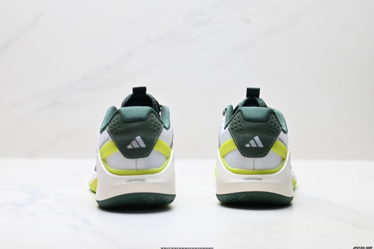 Exclusive Adidas K81801650 Unisex Running Shoes #4 — White/Green — Size EU 36 / US M4 / W5.5 / 23CM — Top View