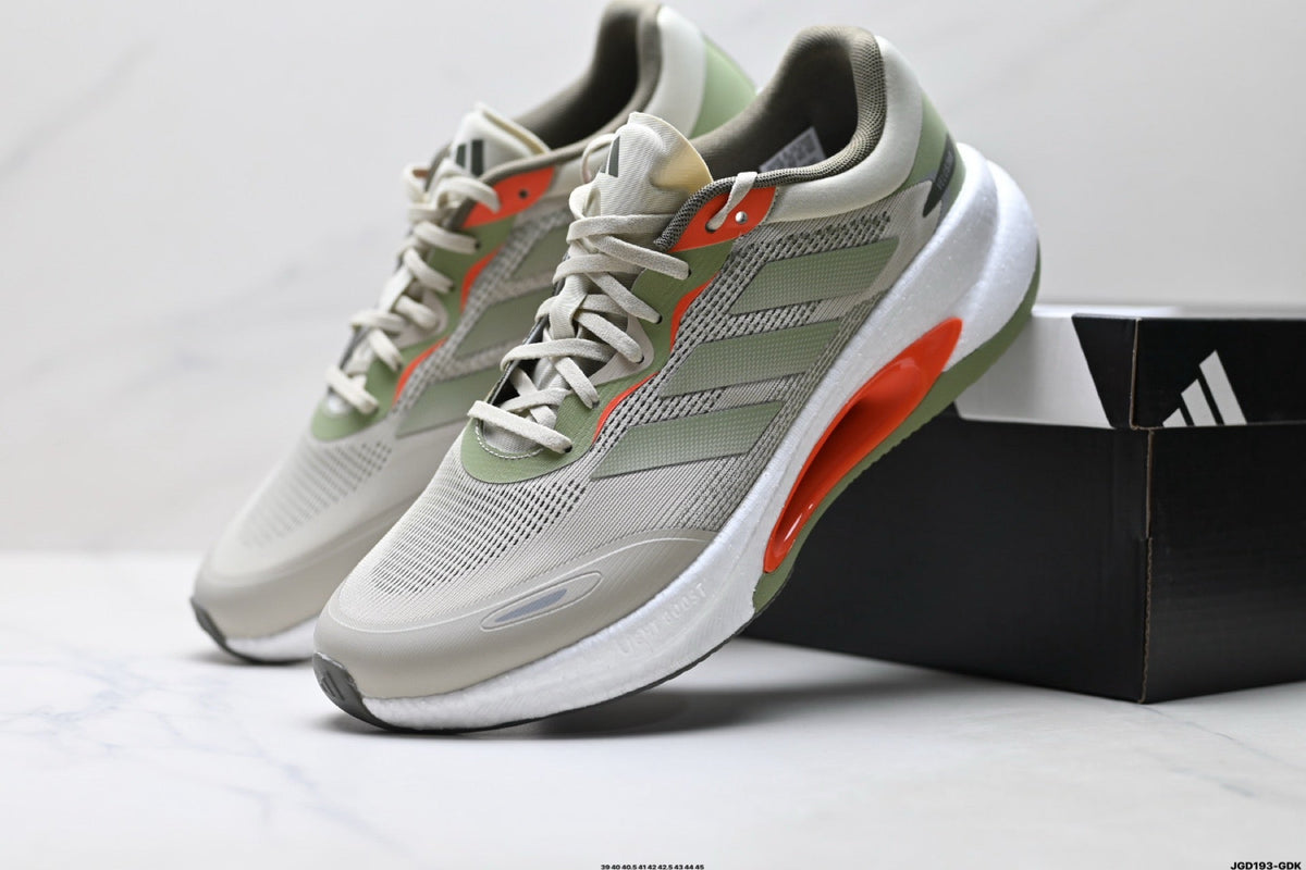 Exclusive Adidas K81801750 Men's Running Shoes #2 — White/Grey — Size EU 39 / US M6.5 / W8 / 24.5CM — Side View