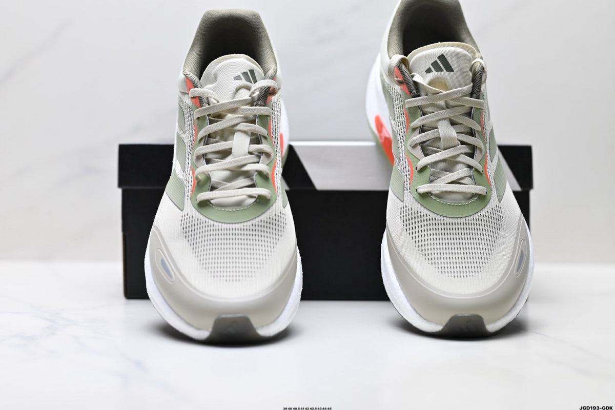 Exclusive Adidas K81801750 Men's Running Shoes #2 — White/Grey — Size EU 39 / US M6.5 / W8 / 24.5CM — Back View