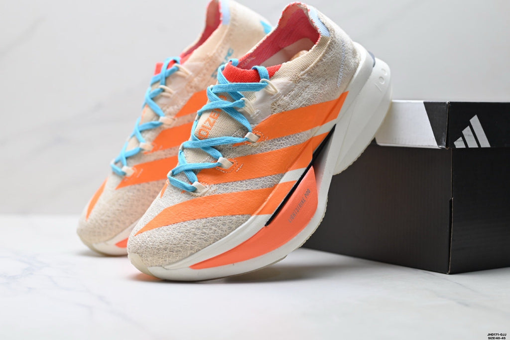 Exclusive Adidas K81801850 Men's Running Shoes — Grey/Coral — Size EU 40 / US M7 / W8.5 / 25CM — Alternate View 12