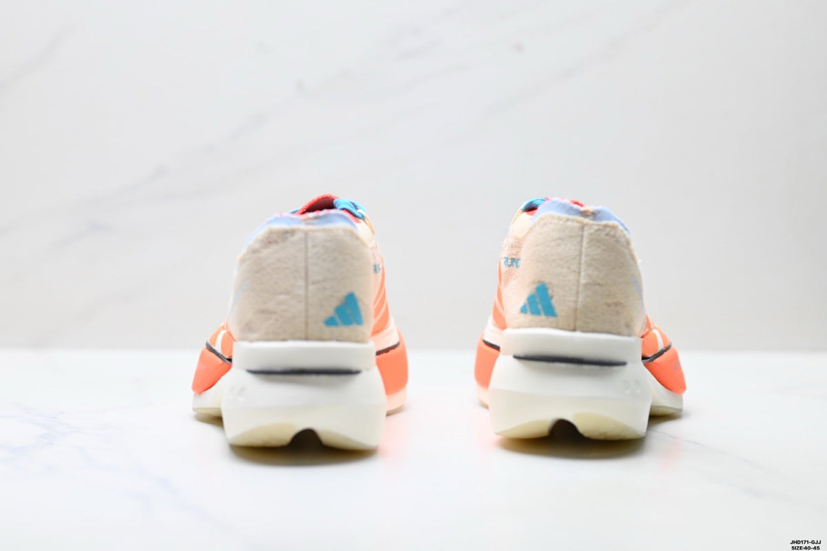 Exclusive Adidas K81801850 Men's Running Shoes — Grey/Coral — Size EU 40 / US M7 / W8.5 / 25CM — Alternate View 14