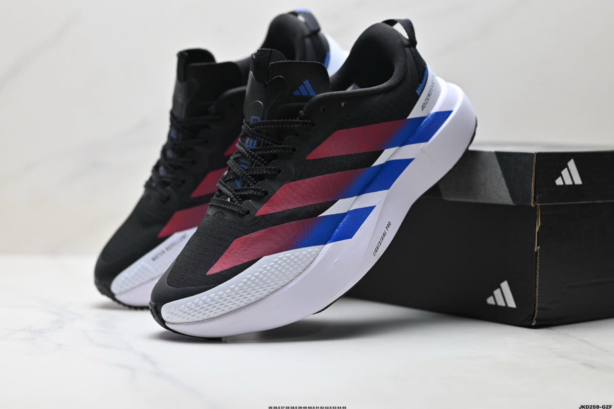 Exclusive Adidas K81801550 Unisex Running Shoes #6 — Black/Red — Size EU 36 / US M4 / W5.5 / 23CM — Side View