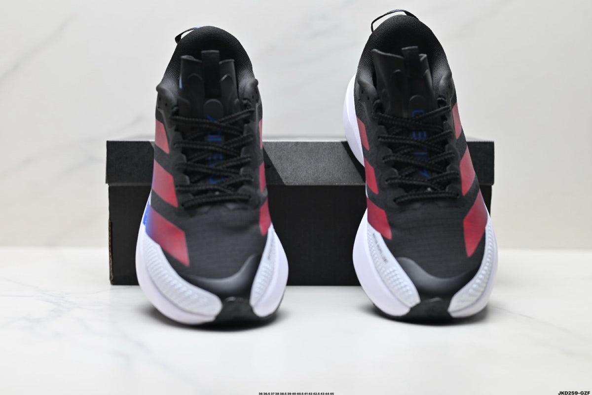 Exclusive Adidas K81801550 Unisex Running Shoes #6 — Black/Red — Size EU 36 / US M4 / W5.5 / 23CM — Back View