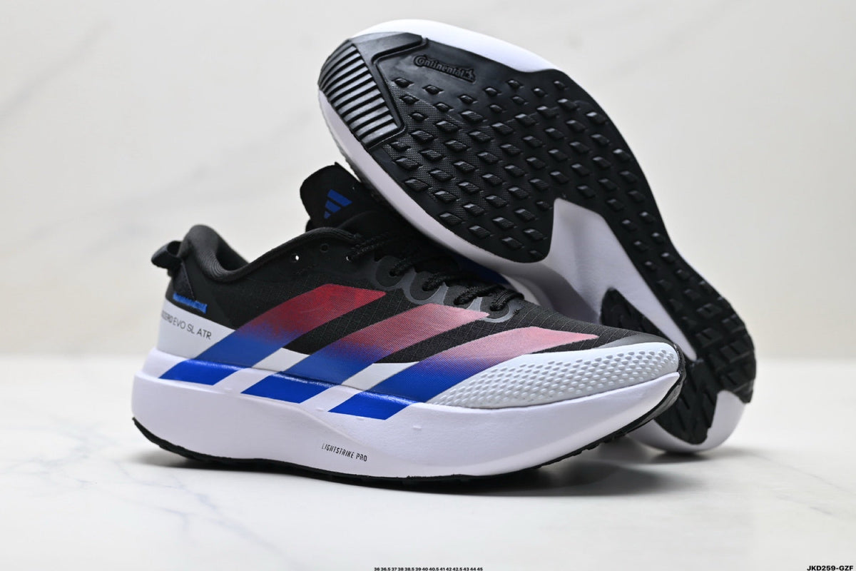 Exclusive Adidas K81801550 Unisex Running Shoes #6 — Black/Red — Size EU 36 / US M4 / W5.5 / 23CM — Detail View