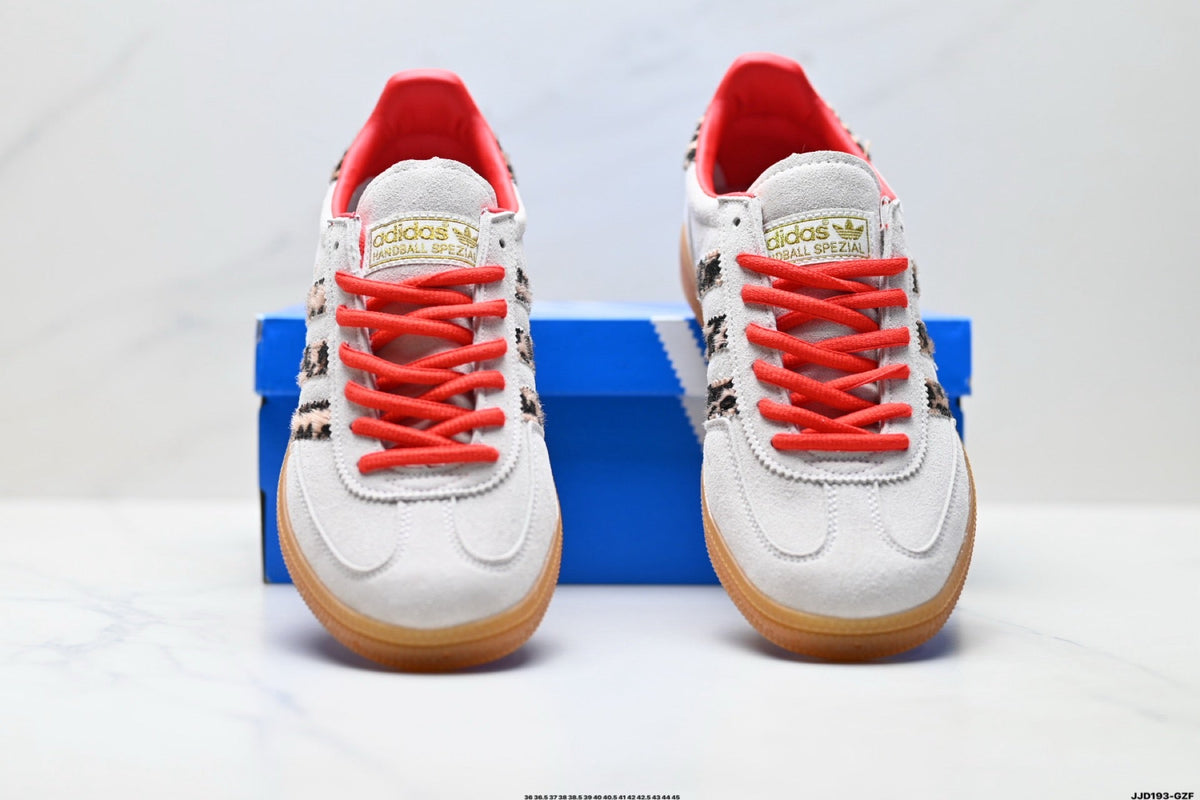 Exclusive Adidas K81801450 Unisex Casual Sneakers #3 — White/Red — Size EU 36 / US M4 / W5.5 / 23CM — Back View