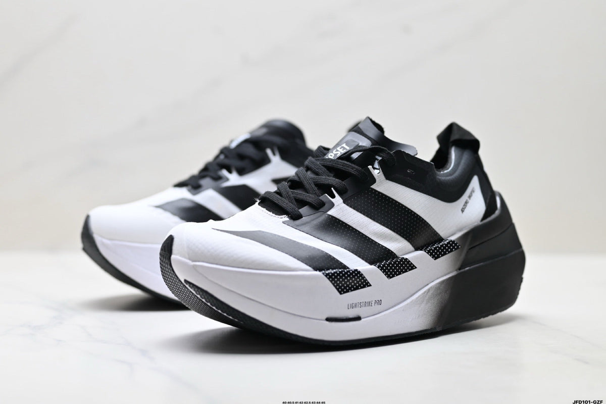 Exclusive Adidas K81801650 Men's Running Shoes #2 — Black/White — Size EU 40 / US M7 / W8.5 / 25CM — Lifestyle View