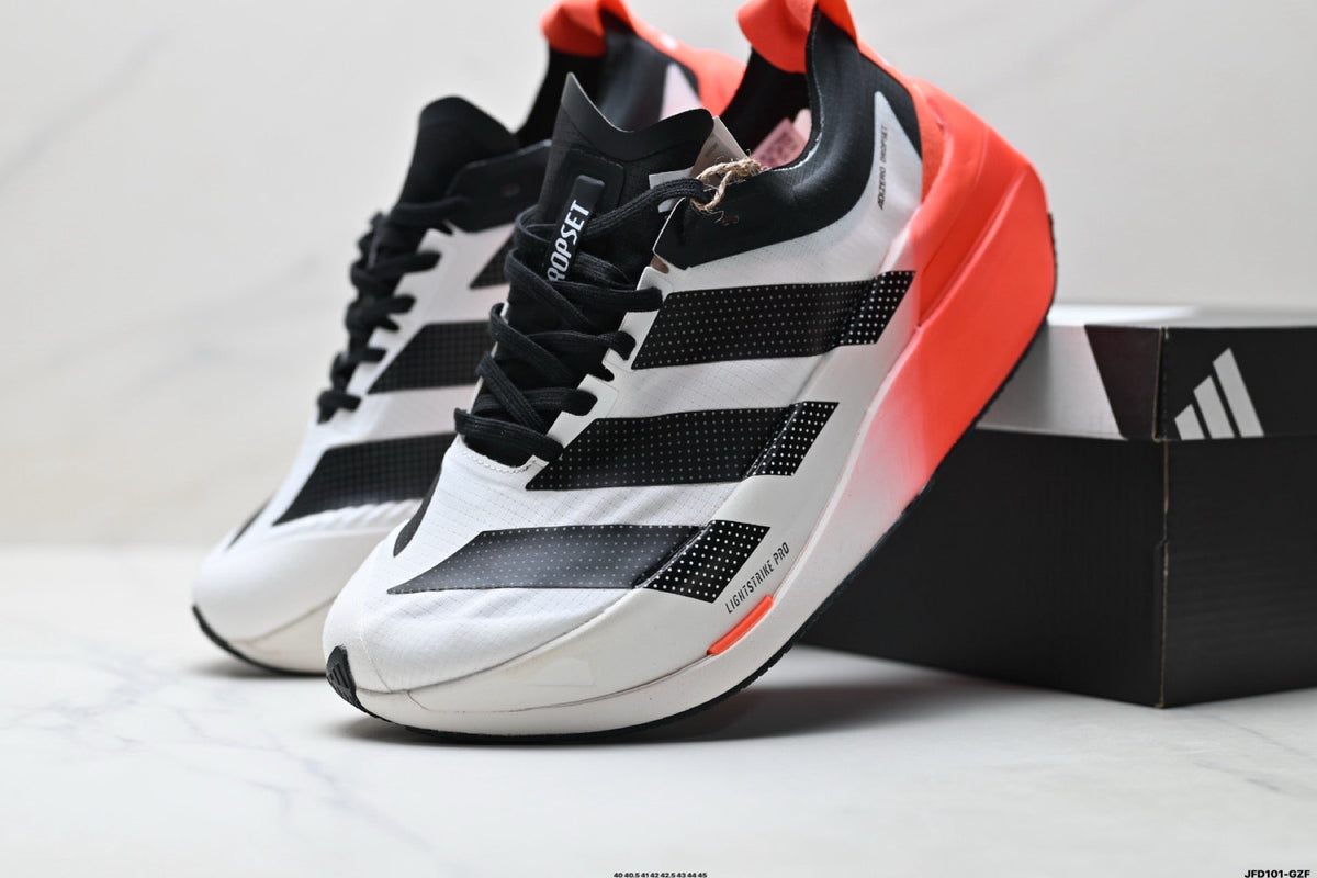 Exclusive Adidas K81801650 Men's Running Shoes #2 — Black/White — Size EU 40 / US M7 / W8.5 / 25CM — Alternate View 7