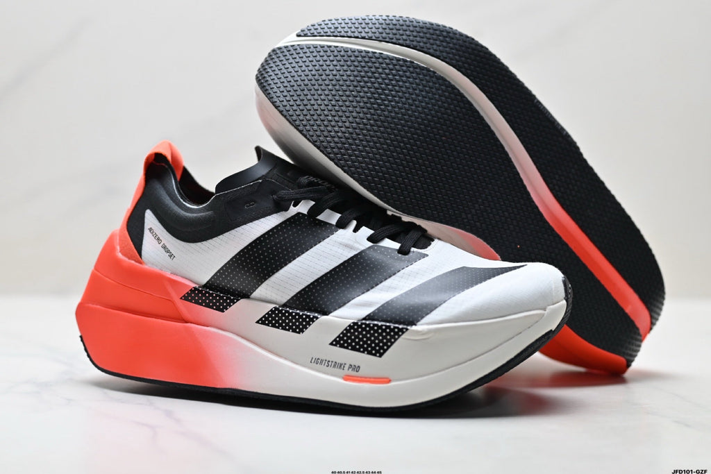 Exclusive Adidas K81801650 Men's Running Shoes #2 — Black/White — Size EU 40 / US M7 / W8.5 / 25CM — Alternate View 10