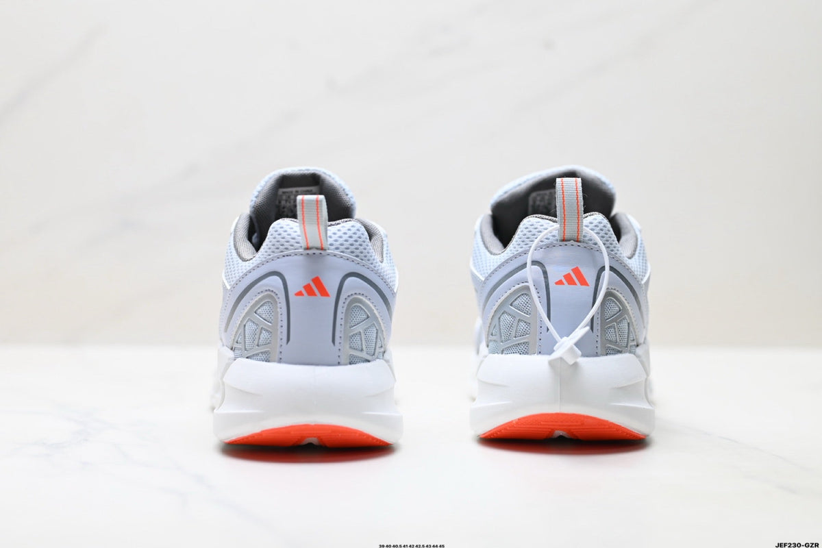 Exclusive Adidas K81801550 Men's Running Shoes #5 — Grey/Orange — Size EU 39 / US M6.5 / W8 / 24.5CM — Top View