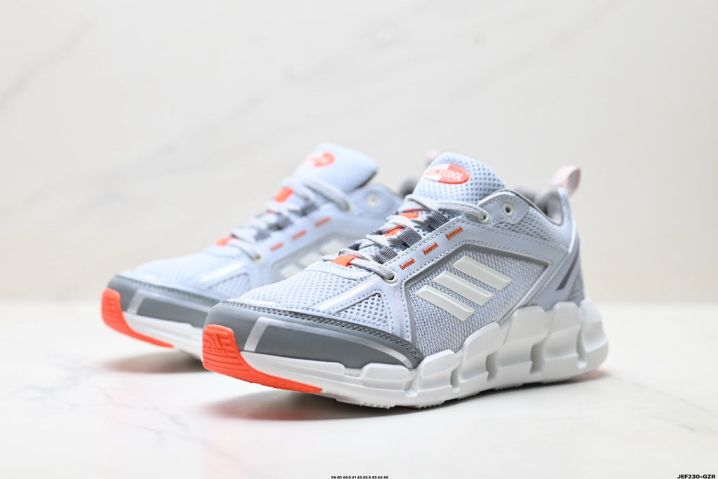 Exclusive Adidas K81801550 Men's Running Shoes #5 — Grey/Orange — Size EU 39 / US M6.5 / W8 / 24.5CM — Lifestyle View