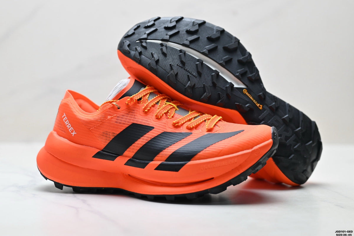 Exclusive Adidas K81801750 Unisex Running Shoes #2 — Orange/Black — Size EU 36 / US M4 / W5.5 / 23CM — Detail View