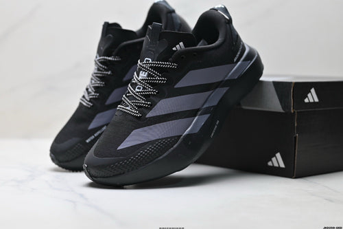 Exclusive Adidas K81801550 Men's Running Shoes #4 — Black/Grey — Size EU 40 / US M7 / W8.5 / 25CM — Side View