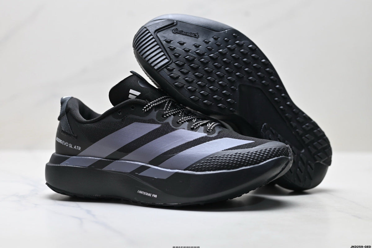 Exclusive Adidas K81801550 Men's Running Shoes #4 — Black/Grey — Size EU 40 / US M7 / W8.5 / 25CM — Detail View