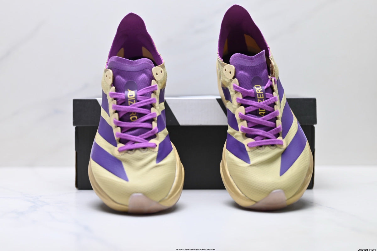 Exclusive Adidas K81801650 Unisex Running Shoes #3 — Purple/Beige — Size EU 36 / US M4 / W5.5 / 23CM — Back View