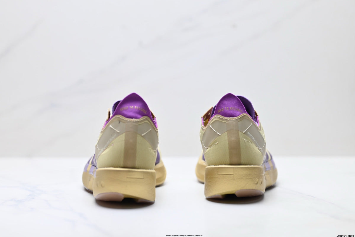 Exclusive Adidas K81801650 Unisex Running Shoes #3 — Purple/Beige — Size EU 36 / US M4 / W5.5 / 23CM — Top View